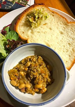 カレーの壺で作る簡単！蓮根と豆のカレー-レシピのメイン写真