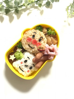 アンパンマン しょくぱんまん キャラ弁-レシピのメイン写真