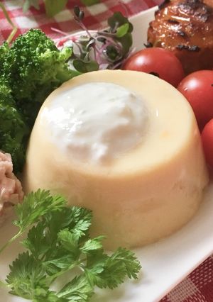 優しい甘さ♡とうもろこしのプディング♡-レシピのメイン写真
