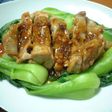 鶏のにんにく黒酢バターソース