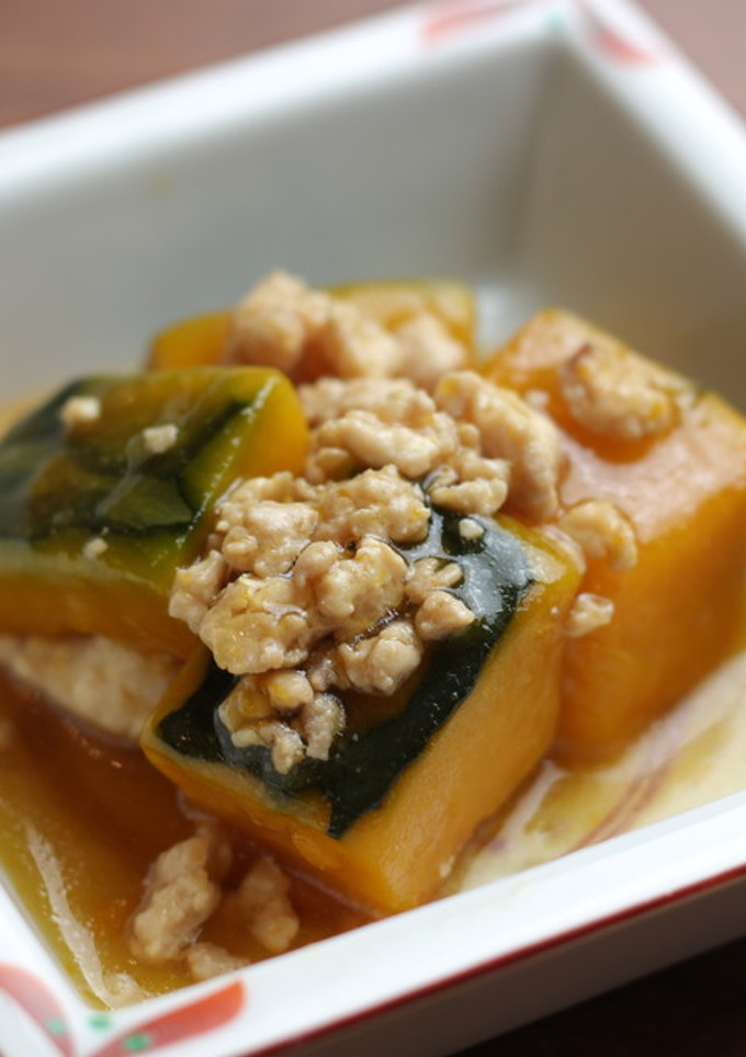 【簡単作り置き】かぼちゃのそぼろ煮-レシピのメイン写真
