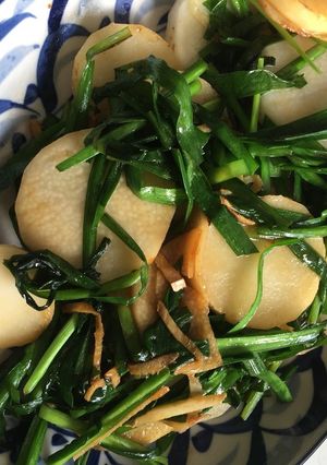 ごま油でスタミナ長芋炒め-レシピのメイン写真