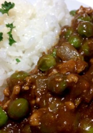 グリーンピースのおからキーマカレー-レシピのメイン写真