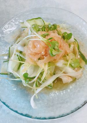 くらげとスライス野菜の中華風 和え物-レシピのメイン写真
