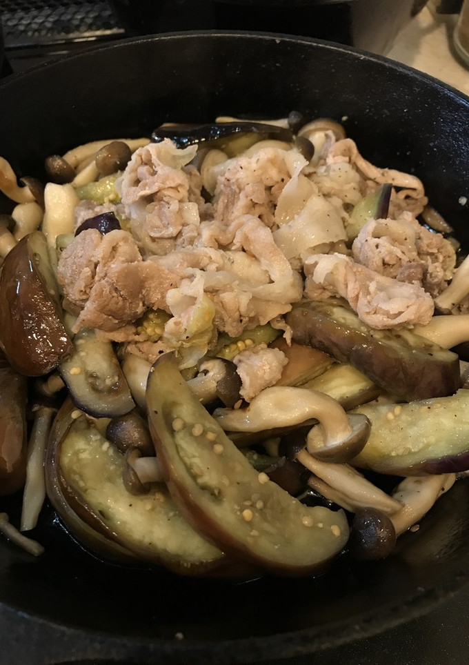 ナスと豚肉の炒め物-レシピのメイン写真