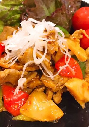 筍と2種のピーマンの旨辛肉味噌炒め-レシピのメイン写真