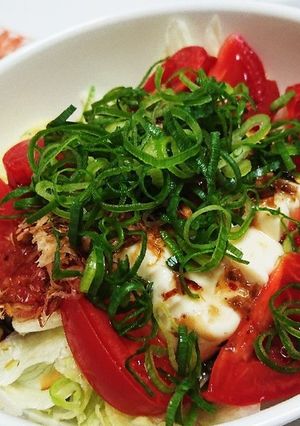 お豆腐とトマトで簡単サラダ❁-レシピのメイン写真