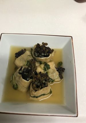 わらびのあげ巻き煮-レシピのメイン写真
