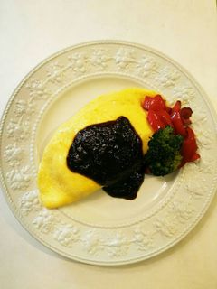 チーズinオムライス★ハンバーグソース-レシピのメイン写真