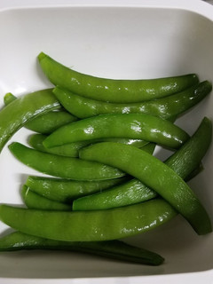 グルラボでスナップえんどうをレンジ加熱-レシピのメイン写真