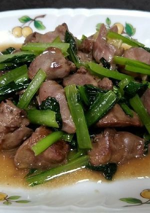 貧血改善❗レバーと小松菜で中華炒め-レシピのメイン写真