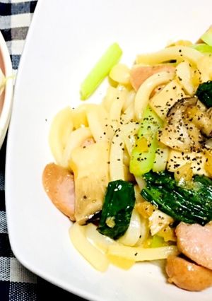 小松菜の和風うどん-レシピのメイン写真