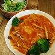 玉ねぎたっぷり!鶏もも肉のケチャップ煮
