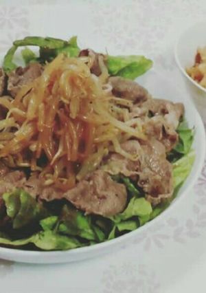 黒毛和牛の牛しゃぶサラダ ナムルのせ-レシピのメイン写真