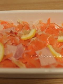 人参と玉ねぎとハムのレモンマリネ-レシピのメイン写真