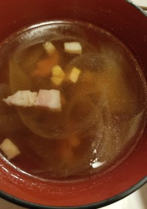 基本のベーコンオニオンコンソメスープ-レシピのメイン写真
