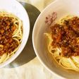ミートソーススパゲティ☆トマトジュースで