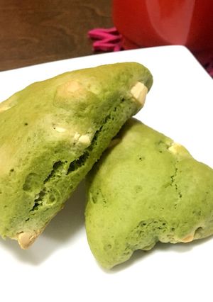 HMで一瞬☆抹茶&ホワイトチョコスコーン-レシピのメイン写真