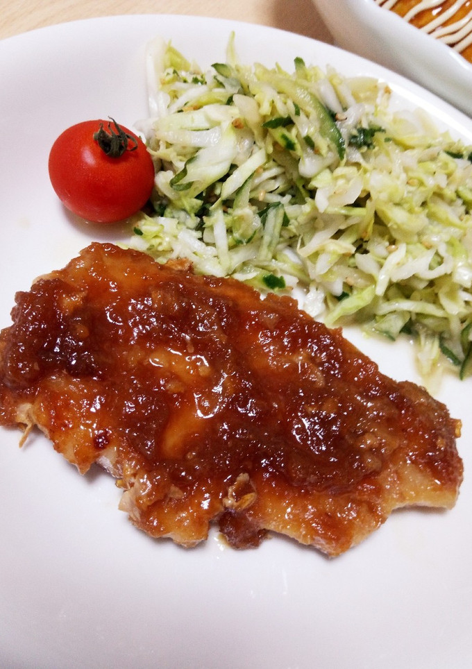 ☆とんかつ用肉で玉ねぎソースの生姜焼き☆-レシピのメイン写真