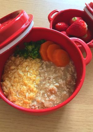 離乳食☆とろとろ二色丼☆後期頃から-レシピのメイン写真
