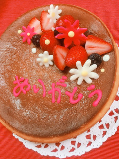 母の日❀お花の感謝チーズケーキ-レシピのメイン写真