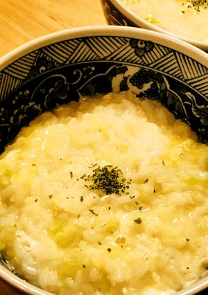 かんたんおかゆ●レタスと玉子のお粥-レシピのメイン写真