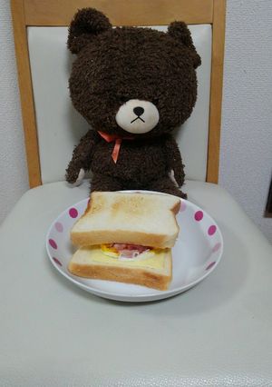 ベーコンエッグハンバーガー用-レシピのメイン写真