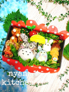 『雨のお散歩♡トトロ』弁当♡キャラ弁-レシピのメイン写真