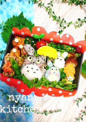『雨のお散歩♡トトロ』弁当♡キャラ弁-レシピのメイン写真