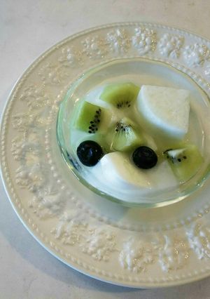 牛乳寒天入りフルーツポンチ-レシピのメイン写真
