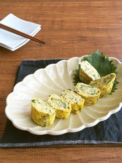 白だしで簡単☆しそ風味の出汁巻き卵-レシピのメイン写真