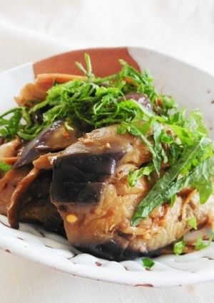 焼きナスと焼き舞茸の味噌マスタード和え-レシピのメイン写真