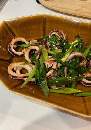いかとねぎの生姜醤油炒め-レシピのメイン写真