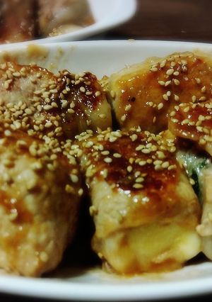 焼肉のたれで簡単！厚揚げの肉巻き-レシピのメイン写真