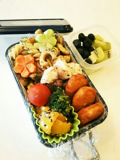 お弁当(5/18) ペペロンチーノ弁当-レシピのメイン写真