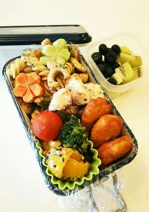 お弁当(5/18) ペペロンチーノ弁当-レシピのメイン写真