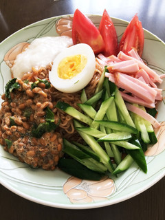 ネバネバビビンバ冷麺-レシピのメイン写真