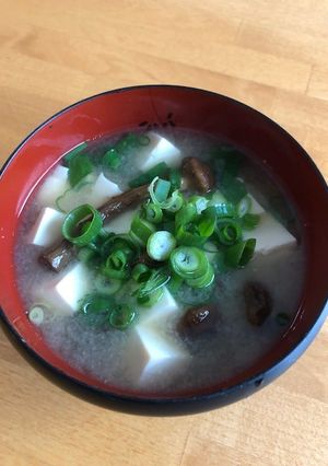 乾燥なめこのお味噌汁-レシピのメイン写真