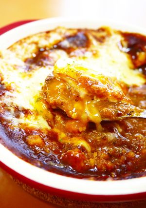 おからで糖質オフ！卵のせ焼きチーズカレー-レシピのメイン写真