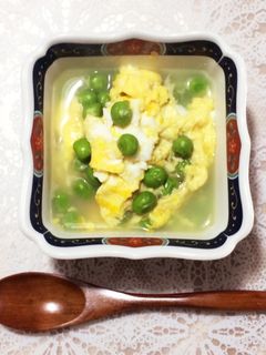 グリンピースの卵とじ-レシピのメイン写真