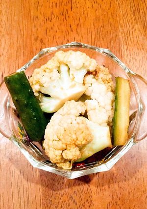 カレー風味のカリフラワーと胡瓜のピクルス-レシピのメイン写真