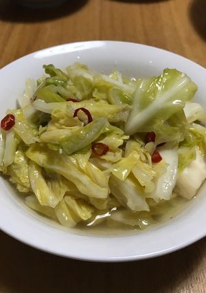 ごま油香るピリ辛な酢キャベツ-レシピのメイン写真
