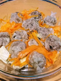 レンジで8分!野菜たっぷりシューマイ☆-レシピのメイン写真