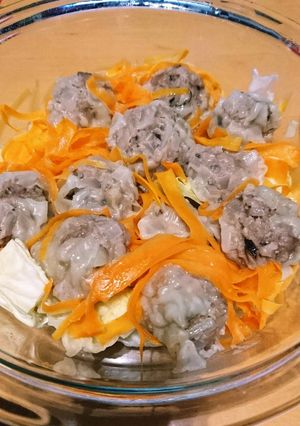 レンジで8分！野菜たっぷりシューマイ☆-レシピのメイン写真
