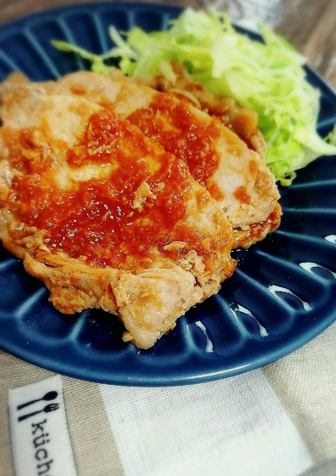 １０分で激ウマ！リンゴのしょうが焼き-レシピのメイン写真