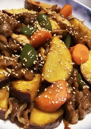 *デリ風 ごろっと彩り甘辛炒め*-レシピのメイン写真