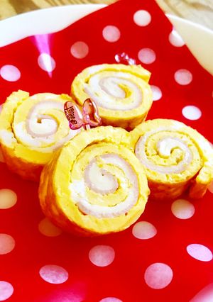 お弁当に☆くるくるハムチーズ卵焼き-レシピのメイン写真