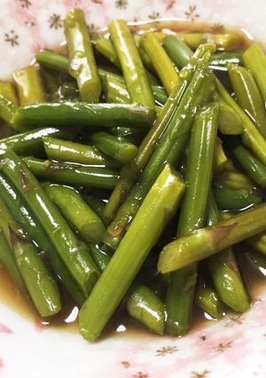 簡単★茅乃舎だしで♪アスパラとろとろ煮-レシピのメイン写真