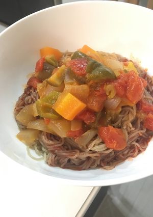 ふるる冷麺ラタトゥイユのせ-レシピのメイン写真