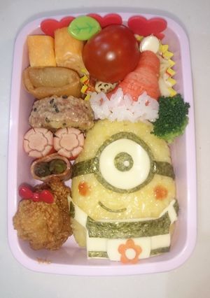 キャラ弁 クリスマスミニオン-レシピのメイン写真